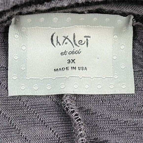 Chalet Womens 3X Made in USA Animal Print Stripes Cape Sweater Winter Casual - Picture 4 of 5